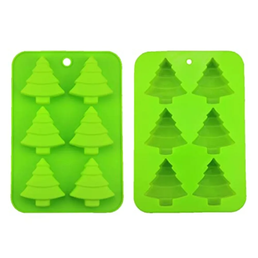 2 PCS 6 Cavity Christmas Tree Silicone Mold Cake Baking Mold Chocolate Candy Soap Ice Cube Biscuit Moulds No-Stick Christmas B
2 PCS 6 Cavity Christmas Tree Silicone Mold Cake Baking Mold Chocolate Candy Soap Ice Cube Biscuit Moulds No-Stick Christmas B