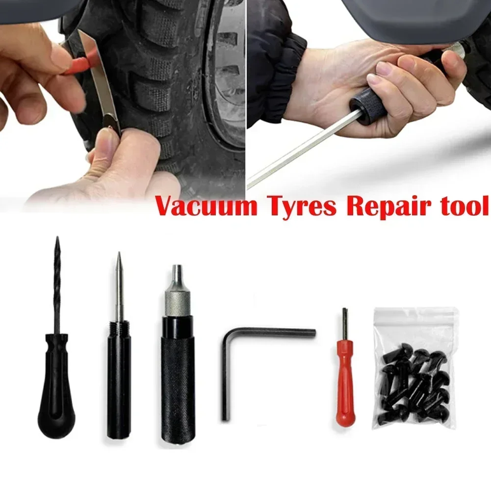 Car Tire Repair Plugger Tool Kit Puncture Mushroom Plug Probe Nozzle Motorcycles Wheel Repairing Tools Set
Car Tire Repair Plugger Tool Kit Puncture Mushroom Plug Probe Nozzle Motorcycles Wheel Repairing Tools Set