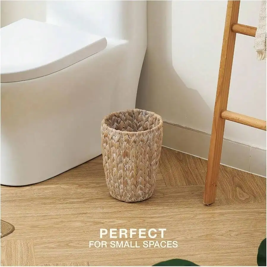 2-Pack Woven Rattan Trash Can 2 Gallon Round Waste Bin For Small Spaces
2-Pack Woven Rattan Trash Can 2 Gallon Round Waste Bin For Small Spaces