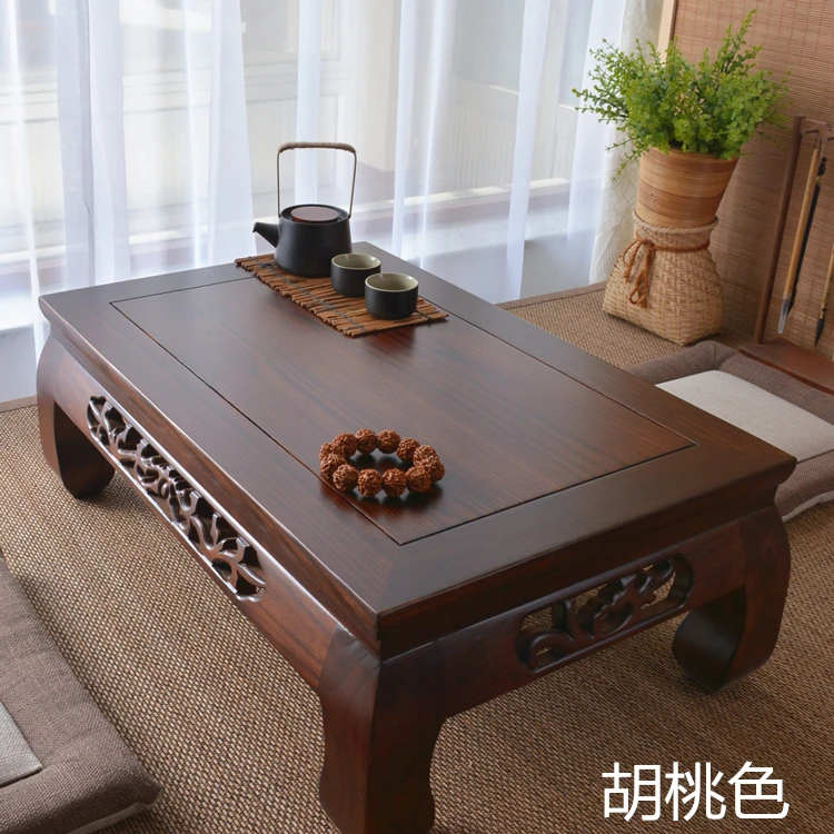 Elm tatami tea table and room table bay window kang low 、carved balcony study table
Elm tatami tea table and room table bay window kang low 、carved balcony study table