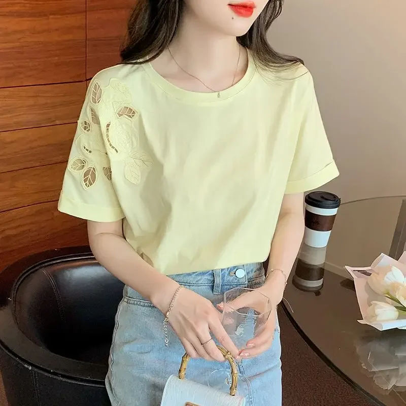 Short Sleeve Female Top Slim Women's T-shirt Japanese Vintage Clothes Korean Fashion with Sleeves Aesthetic Clothing Harajuku
Short Sleeve Female Top Slim Women's T-shirt Japanese Vintage Clothes Korean Fashion with Sleeves Aesthetic Clothing Harajuku