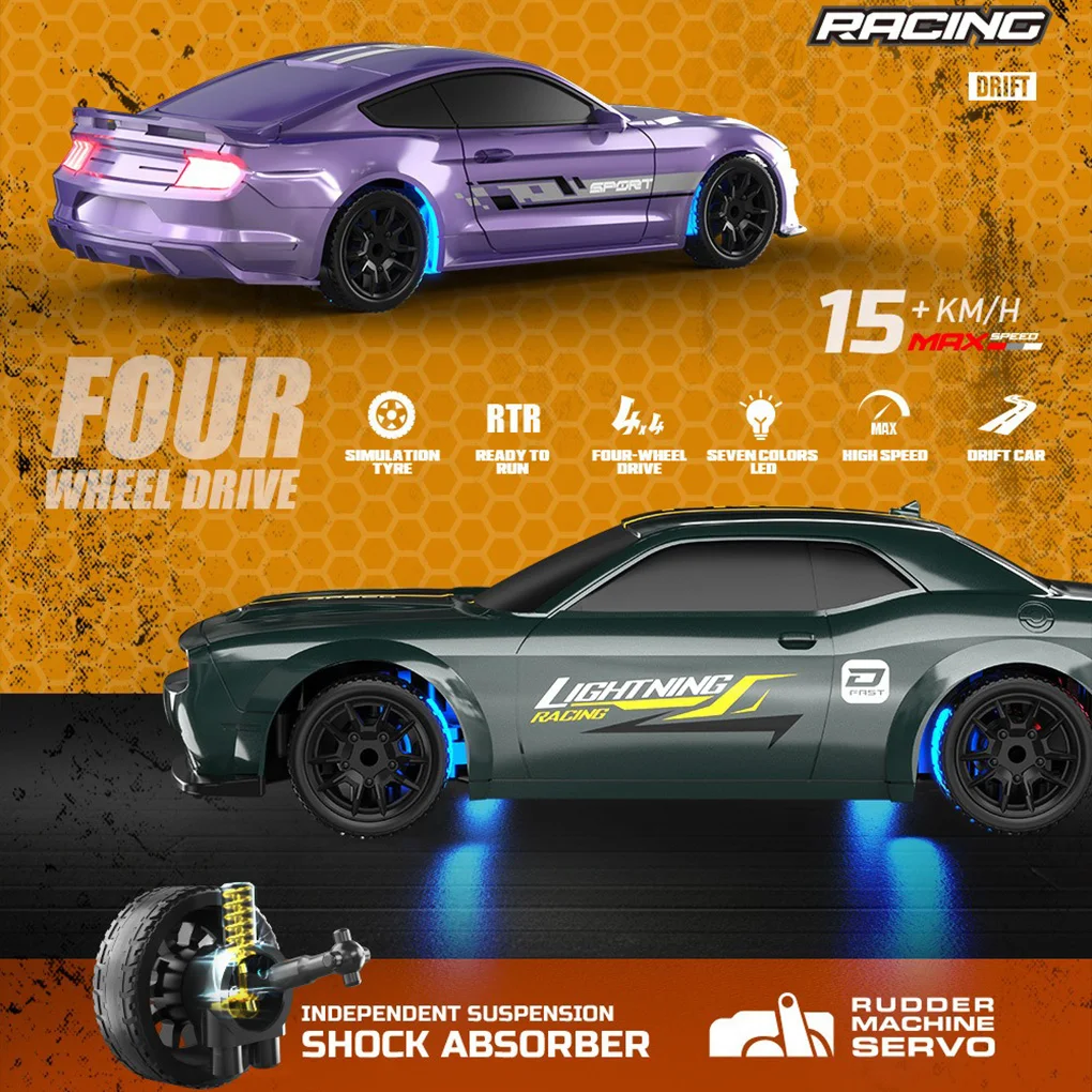 Радиоуправляемый дрифт-автомобиль 1/43 RC Gyro RC 4WD 2.4G Автомобиль с дистанционным управлением Металлический корпус RTR с 7-цветными светодиодными фонарями Автомобили для мальчиков в подарок
Радиоуправляемый дрифт-автомобиль 1/43 RC Gyro RC 4WD 2.4G Автомобиль с дистанционным управлением Металлический корпус RTR с 7-цветными светодиодными фонарями Автомобили для мальчиков в подарок