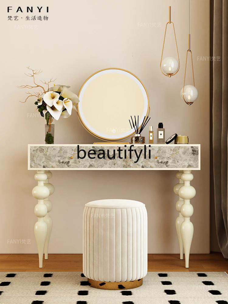 Cream Style Makeup Table Dressing Table Storage Cabinet Integrated High-End Solid Wood Dressing Table
Cream Style Makeup Table Dressing Table Storage Cabinet Integrated High-End Solid Wood Dressing Table