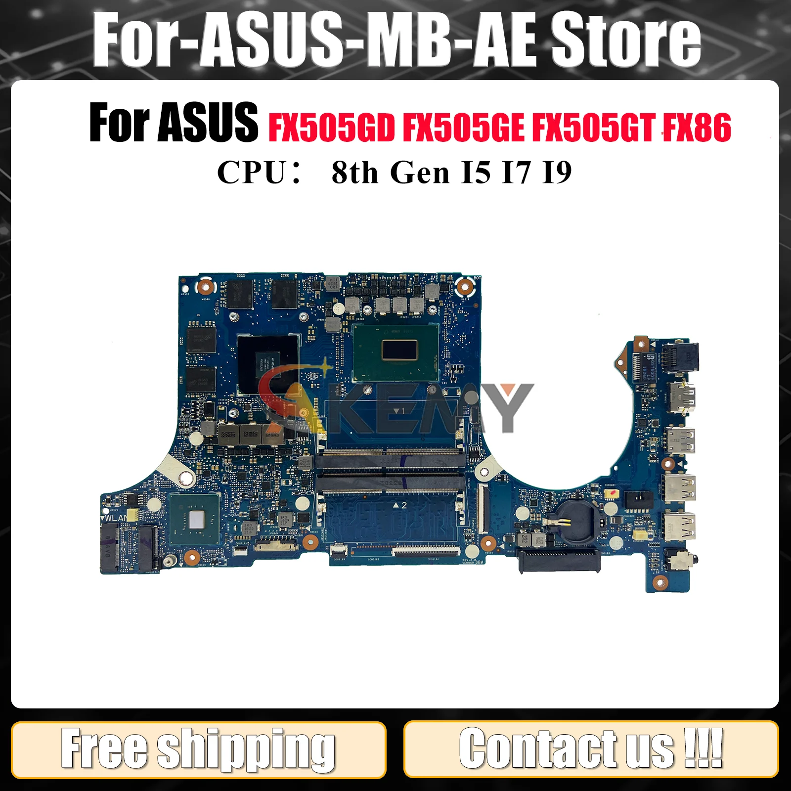 FX505GD Материнская плата для ноутбука ASUS TUF Gaming FX505GD FX505GT FX86FD FX505 FX505GE FX86FE Материнская плата для ноутбука с процессором I5 I7 I9
FX505GD Материнская плата для ноутбука ASUS TUF Gaming FX505GD FX505GT FX86FD FX505 FX505GE FX86FE Материнская плата для ноутбука с процессором I5 I7 I9