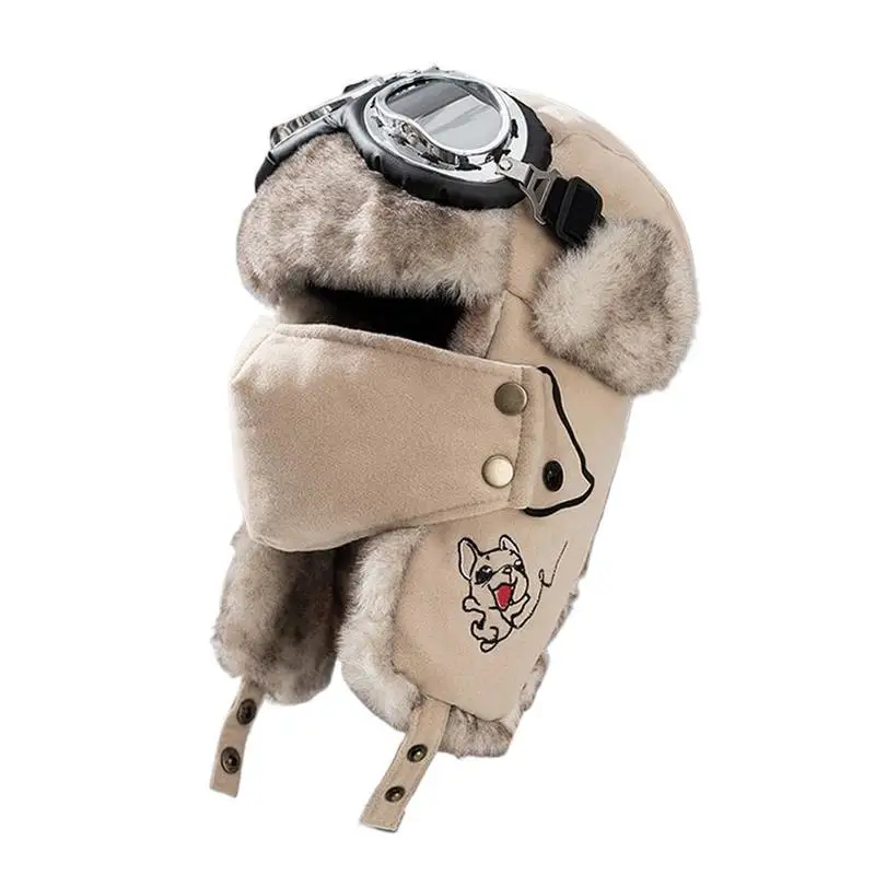 Winter Hunting Hat Mens Thermal Windproof Women Earflap Hat Winter Warm Trapper Hat With Goggles Earmuffs Face Cover For Cycling
Winter Hunting Hat Mens Thermal Windproof Women Earflap Hat Winter Warm Trapper Hat With Goggles Earmuffs Face Cover For Cycling