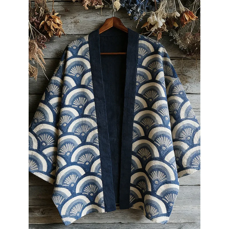 Retro Japanese Style Long Sleeve Men's Shirt Printed Open Cardigan Casual Standard Fit V-Neck Pure Color Spring Season
Retro Japanese Style Long Sleeve Men's Shirt Printed Open Cardigan Casual Standard Fit V-Neck Pure Color Spring Season