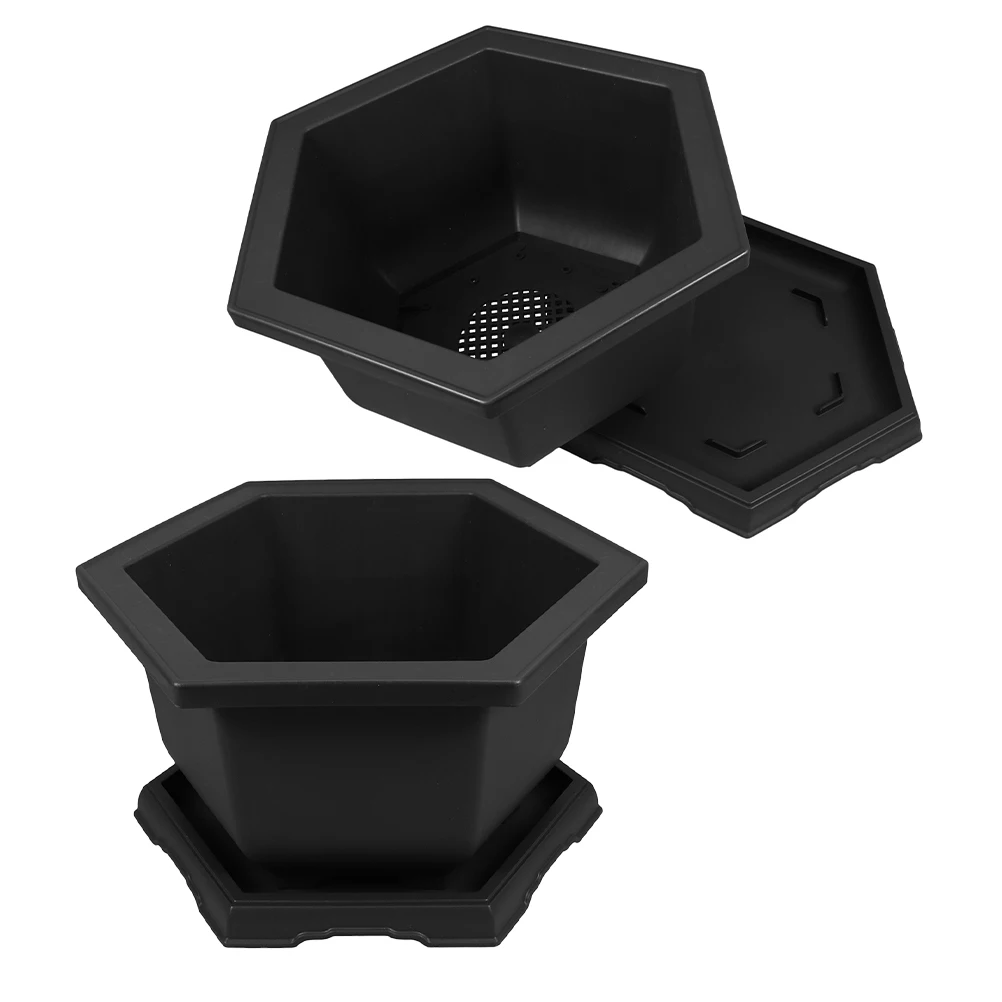 2 Sets 6 Angle chid Pots Large Bonsai Planters Wide Mouth for Indoor Flowers Dark Brown Black Clear Plastic Extra Large Garden
2 Sets 6 Angle chid Pots Large Bonsai Planters Wide Mouth for Indoor Flowers Dark Brown Black Clear Plastic Extra Large Garden