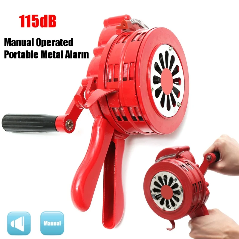 4.5"; Red Aluminium Alloy Handheld Manual Operated Security Alarm Air Raid Siren Portable Safety
4.5"; Red Aluminium Alloy Handheld Manual Operated Security Alarm Air Raid Siren Portable Safety