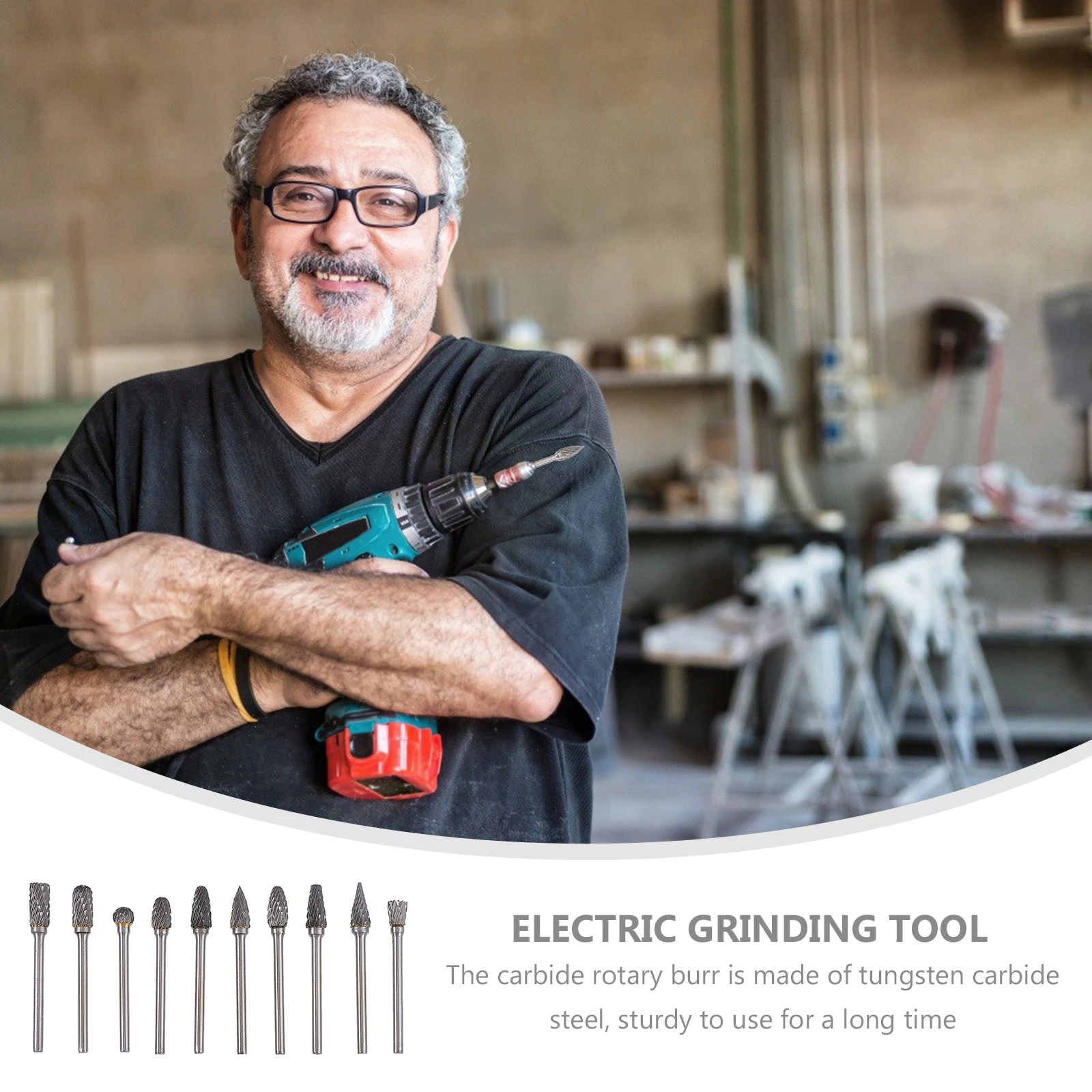 10 pcs Tungsten Steel Grinding Heads Rotary Files Different Shapes Sizes Polishing Carving Woodworking Die Grinders Engraving
10 pcs Tungsten Steel Grinding Heads Rotary Files Different Shapes Sizes Polishing Carving Woodworking Die Grinders Engraving