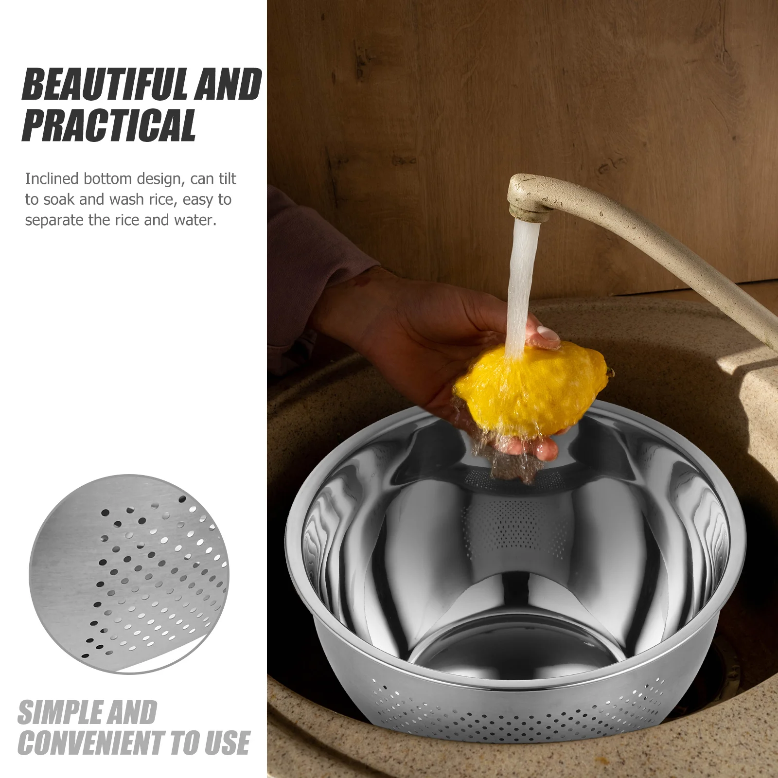 1 шт., сливная корзина из нержавеющей стали, прочный дуршлаг для раковины, гладкое дно, раковина для мытья риса, кухонный слив
1 шт., сливная корзина из нержавеющей стали, прочный дуршлаг для раковины, гладкое дно, раковина для мытья риса, кухонный слив