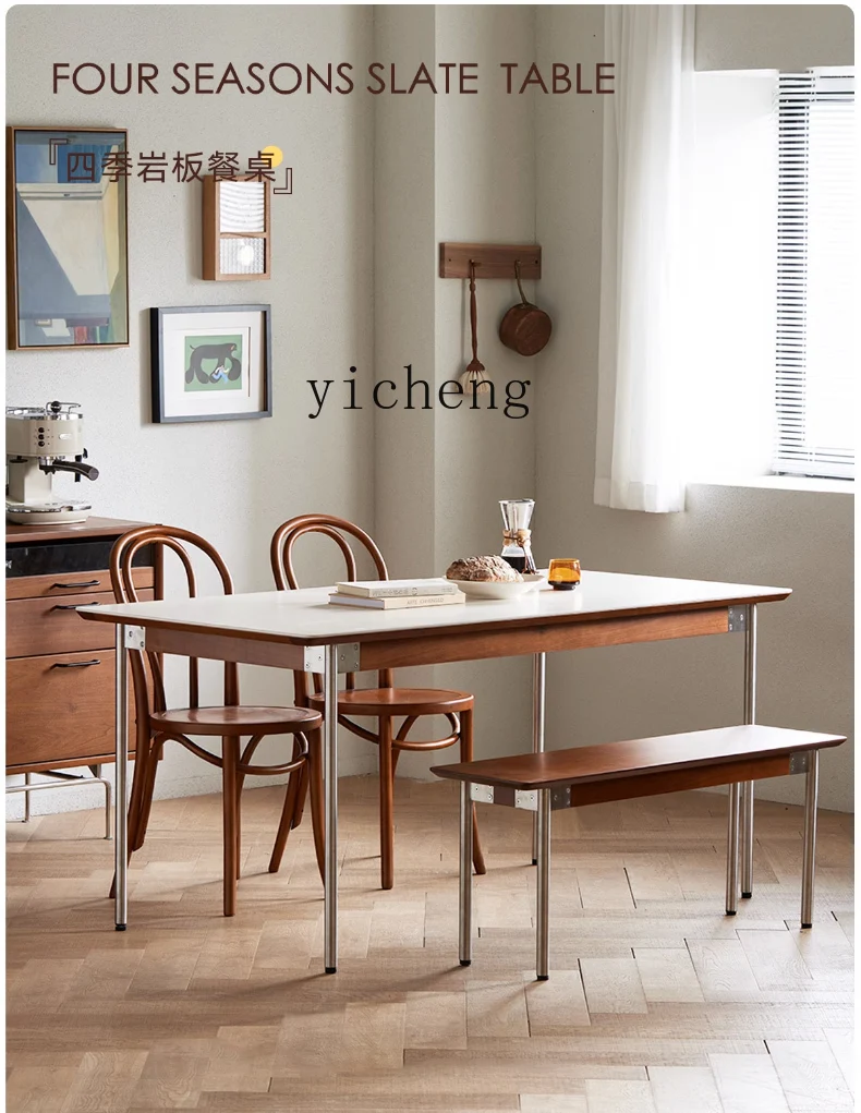 ZYA Vintage White Stone Dining Table Retro Solid Wood Home Use Small Apartment Rectangular Natural Wood Furniture
ZYA Vintage White Stone Dining Table Retro Solid Wood Home Use Small Apartment Rectangular Natural Wood Furniture