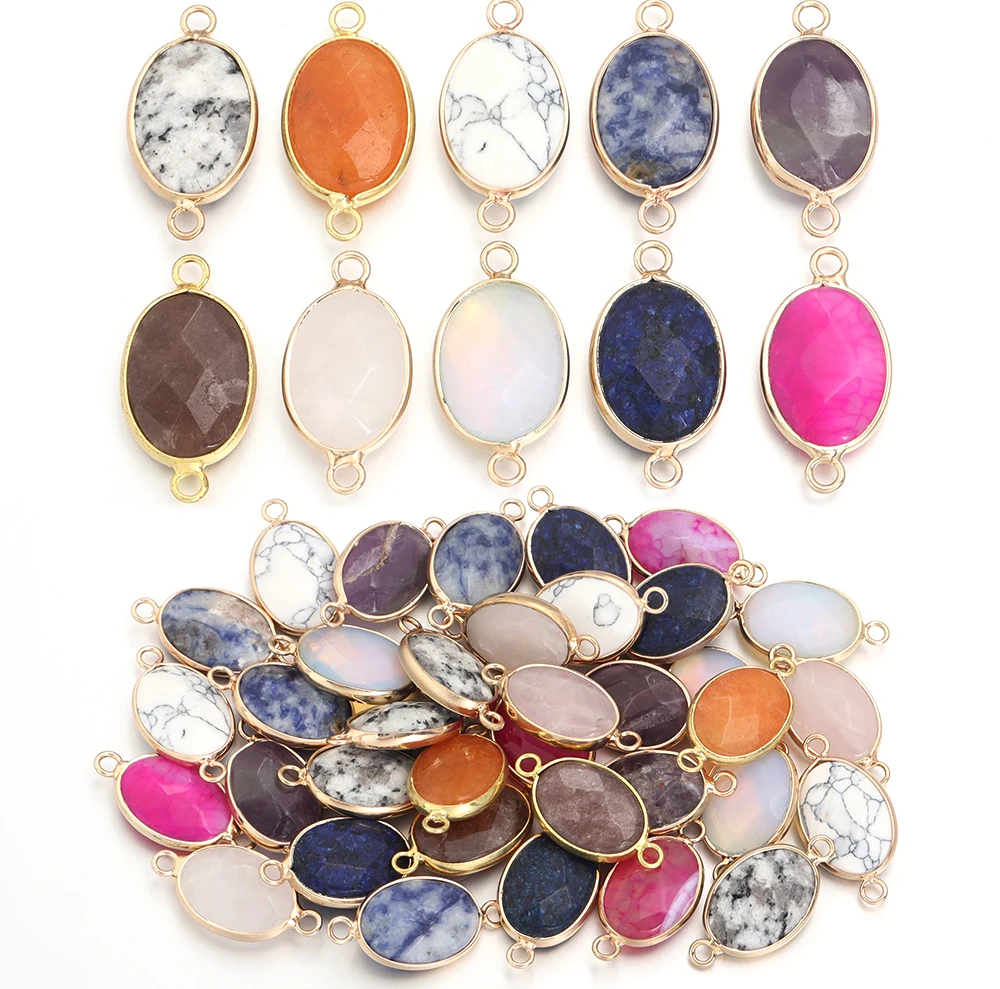 2/4pcs Natural Stone Oval Double Hanging Section Pendant Opal Stone Powder Crystal For DIY Jewelry Making Bracelet Accessories
2/4pcs Natural Stone Oval Double Hanging Section Pendant Opal Stone Powder Crystal For DIY Jewelry Making Bracelet Accessories
