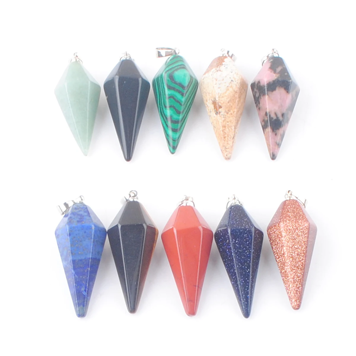 New Arrivals Natural Stone Pendant Pyramid Chakra Amulet Charm Women Lucky Fashion Jewelry Wholesale 10Pcs ABN351
New Arrivals Natural Stone Pendant Pyramid Chakra Amulet Charm Women Lucky Fashion Jewelry Wholesale 10Pcs ABN351