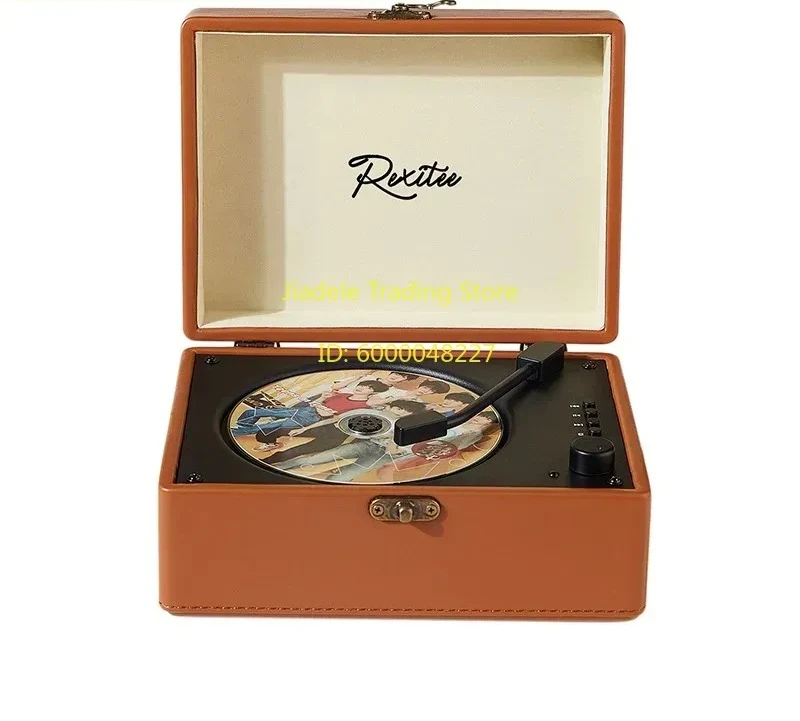 Vintage Leather CD Player Two-way Bluetooth 5.0 Built-in Speaker Portable Rechargeable CD Music Player USB Lossless Player
Vintage Leather CD Player Two-way Bluetooth 5.0 Built-in Speaker Portable Rechargeable CD Music Player USB Lossless Player