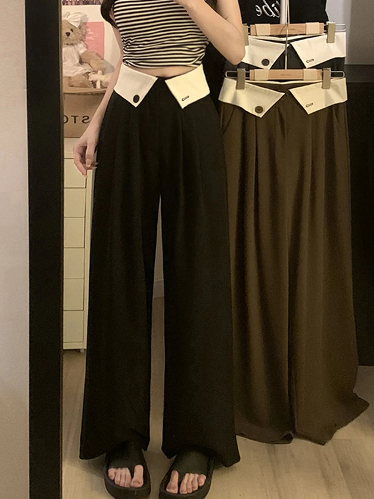 Spring Summer Long Blazer Suit Pants Women Casual Fashion Irregular High Waist Ladies Trousers Korean Loose Pleated Woman Pants
Spring Summer Long Blazer Suit Pants Women Casual Fashion Irregular High Waist Ladies Trousers Korean Loose Pleated Woman Pants