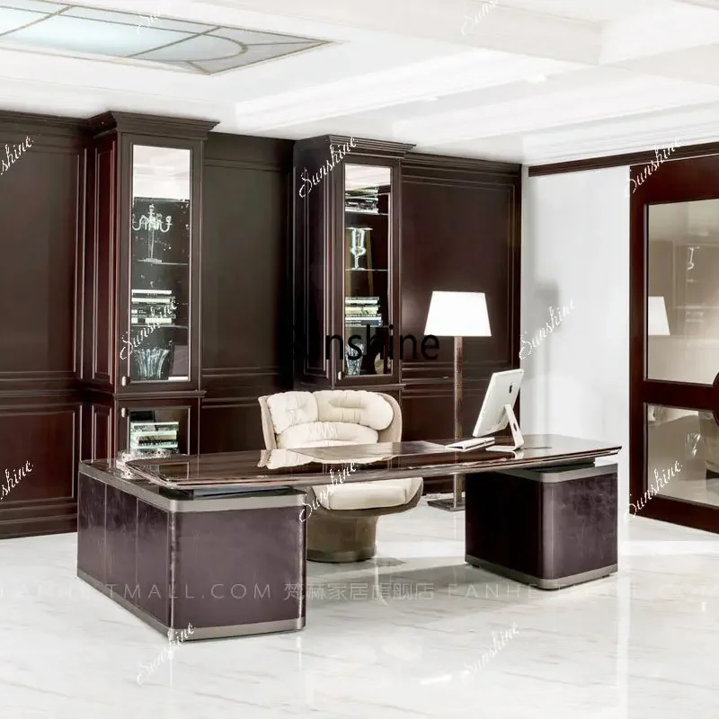 YHong Kong-style light luxury desk, post-modern, business, writing desk, simple and modern
YHong Kong-style light luxury desk, post-modern, business, writing desk, simple and modern