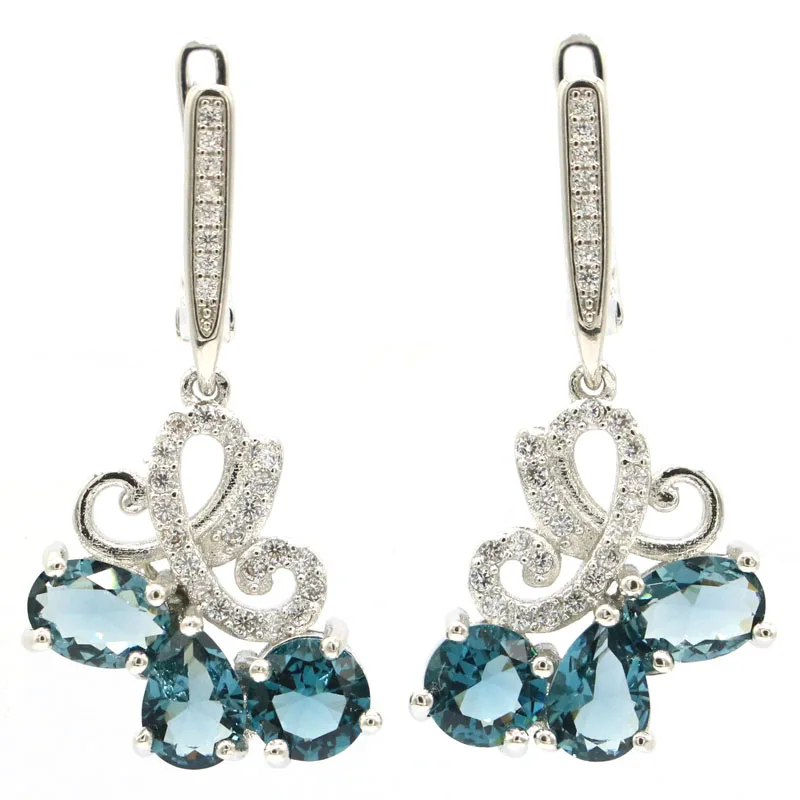 Buy 3 Get 1 Free 35x18mm Beautiful Pink Tourmaline London Blue Topaz White CZ Woman's Dating Silver Earrings Drop Shipping
Buy 3 Get 1 Free 35x18mm Beautiful Pink Tourmaline London Blue Topaz White CZ Woman's Dating Silver Earrings Drop Shipping