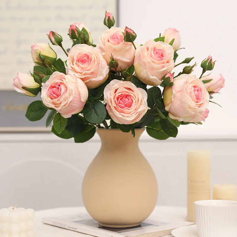 4 Pcs Artificial Flowers Bouquet Rose Eucalyptus Leaves Wedding Decoration Peony Fake Flower for Party Home Decor Outdoor
4 Pcs Artificial Flowers Bouquet Rose Eucalyptus Leaves Wedding Decoration Peony Fake Flower for Party Home Decor Outdoor