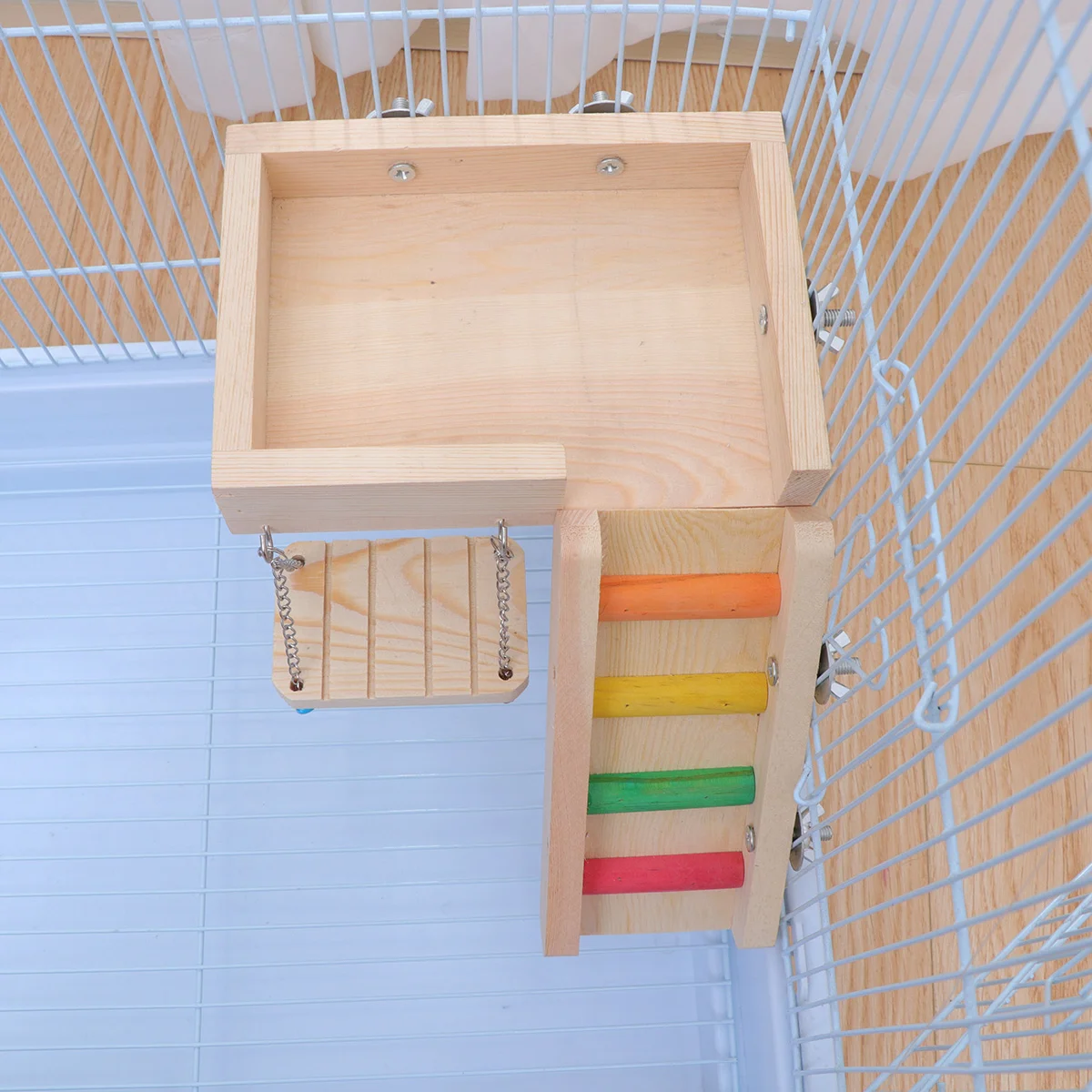 1 Set Funny Bird Swing Hamster Bite Toy Creative Ladder Toy Bird Parrot Playing Toy (3pcs Toy) parrot toy
1 Set Funny Bird Swing Hamster Bite Toy Creative Ladder Toy Bird Parrot Playing Toy (3pcs Toy) parrot toy