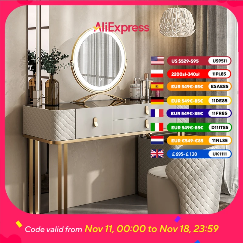 Wood Moderno Girls Vanity Table Drawer Mirror Gold Space Saving Dressing Table Adult Bedroom Schminktisch Furniture For Home
Wood Moderno Girls Vanity Table Drawer Mirror Gold Space Saving Dressing Table Adult Bedroom Schminktisch Furniture For Home