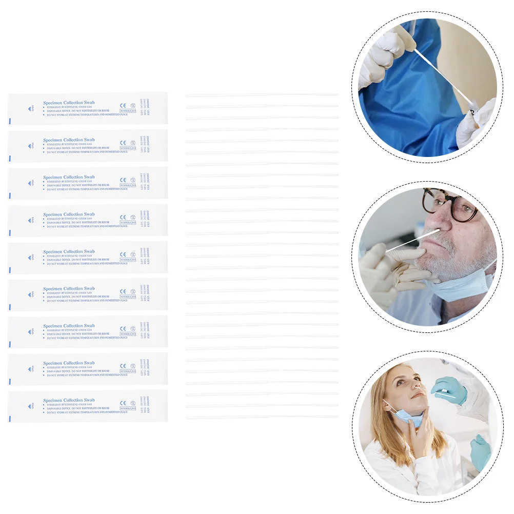 120 Pcs Nasal Swabs Flocked Disposable Sampling Sticks Professional Specimen Collection Safe Hygienic 80mm
120 Pcs Nasal Swabs Flocked Disposable Sampling Sticks Professional Specimen Collection Safe Hygienic 80mm
