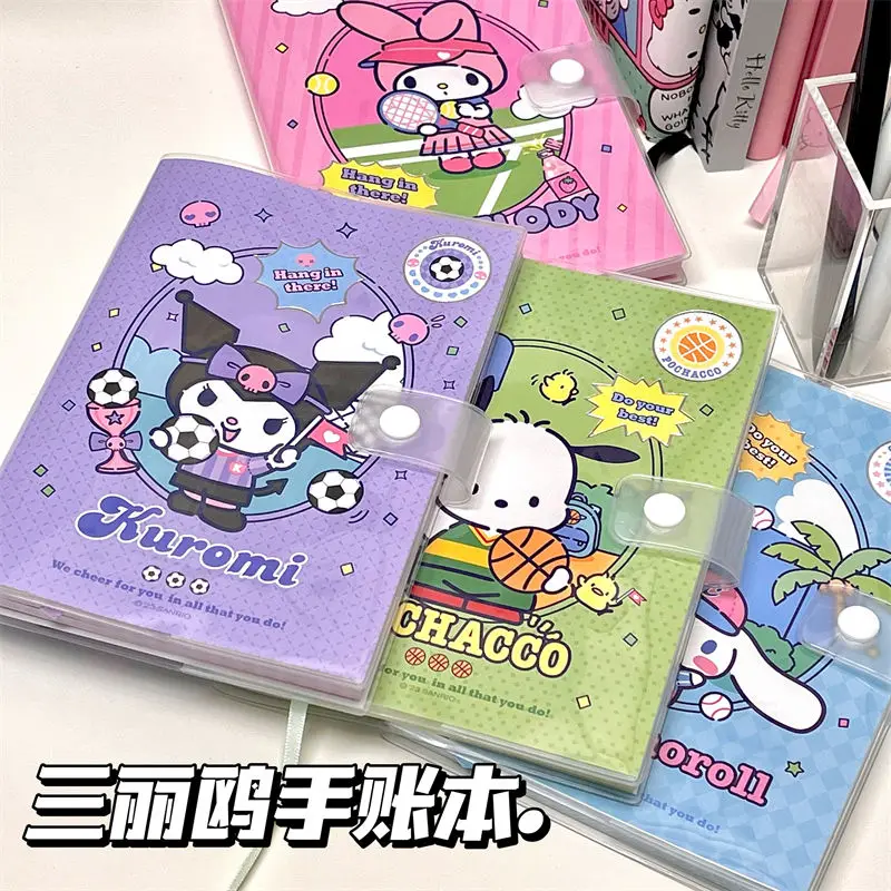 MINISO Sanrio Opposite Kuromi My Melody Cinnamoroll Pachacco B6 Snap Rubber Cover Notebook Cute Cartoon Student Handbook Diary
MINISO Sanrio Opposite Kuromi My Melody Cinnamoroll Pachacco B6 Snap Rubber Cover Notebook Cute Cartoon Student Handbook Diary
