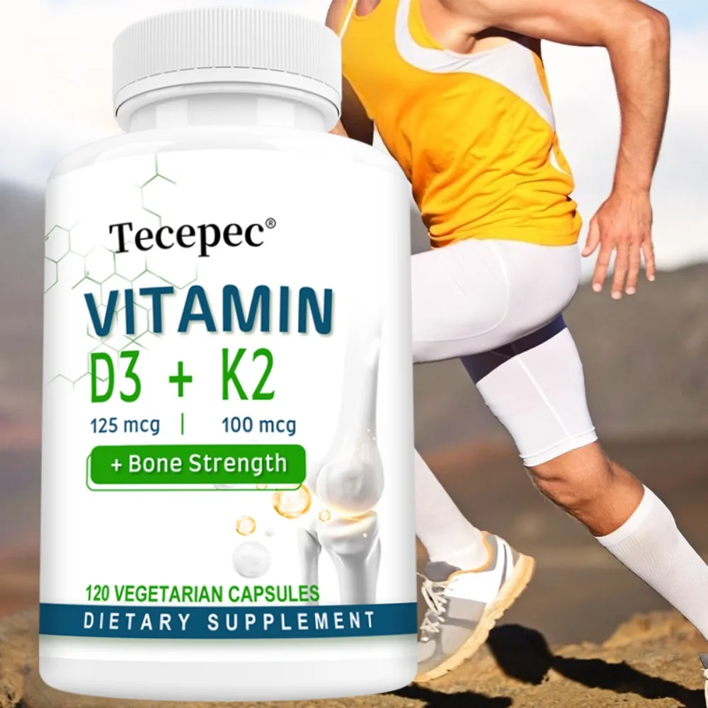VITAMIN D3 & K2 Capsules - Nerve, Muscle, Heart, Bone and Dental Health, Immune System Health
VITAMIN D3 & K2 Capsules - Nerve, Muscle, Heart, Bone and Dental Health, Immune System Health