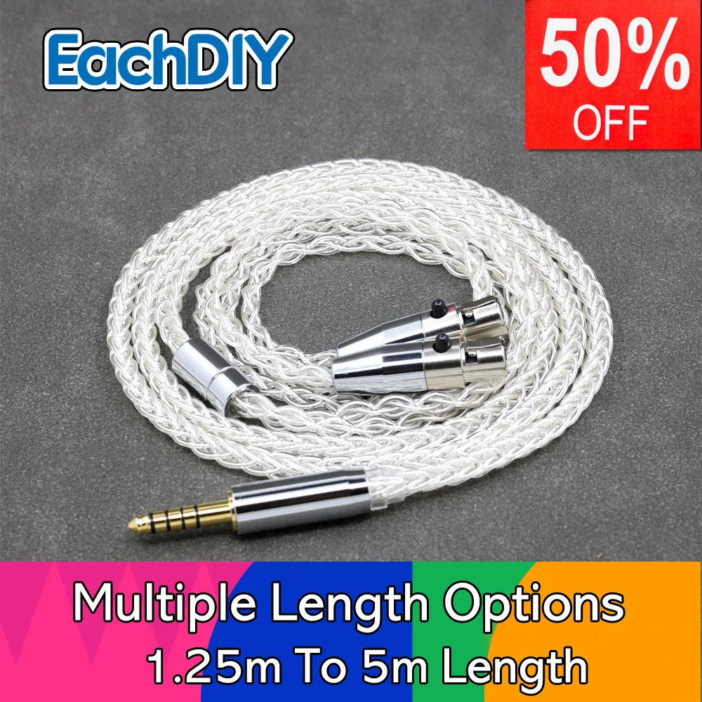 8 Core 99% 7n Pure Silver Palladium Earphone Cable For Audeze LCD-24 Open Back Planar Magnetic headphone LN008386
8 Core 99% 7n Pure Silver Palladium Earphone Cable For Audeze LCD-24 Open Back Planar Magnetic headphone LN008386