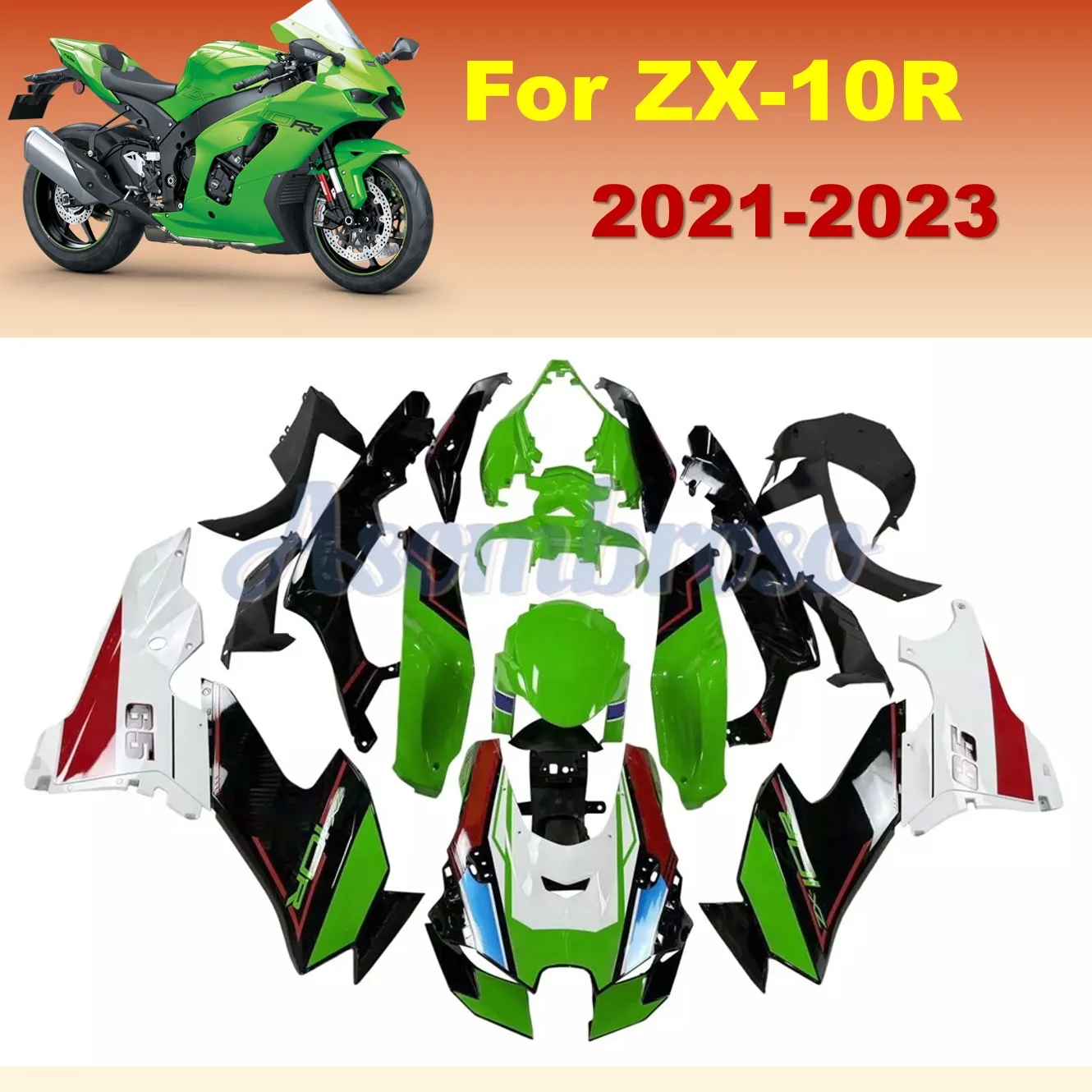 Fit for Kawasaki Ninja ZX10R 2021 2022 2023 2024 ZX-10R Motorcycle New Fairings YT
Fit for Kawasaki Ninja ZX10R 2021 2022 2023 2024 ZX-10R Motorcycle New Fairings YT