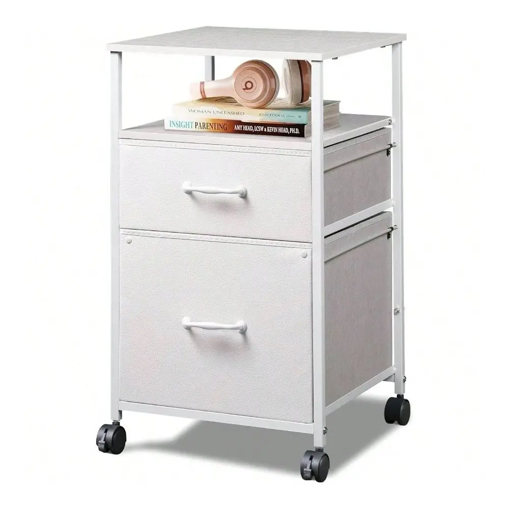Drawer Mobile File Cabinet, Rolling Printer Stand With Open Storage Shelf, Fabric Vertical Filing Cabinet Fits A4 Or Letter Siz
Drawer Mobile File Cabinet, Rolling Printer Stand With Open Storage Shelf, Fabric Vertical Filing Cabinet Fits A4 Or Letter Siz