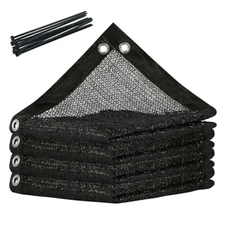 50% Black Shade Cloth, 16FT x 20FT Mesh Tarp, Black Sun Shade Netting with HDPE Material and Heavy Duty Grommets Shade for Gree
50% Black Shade Cloth, 16FT x 20FT Mesh Tarp, Black Sun Shade Netting with HDPE Material and Heavy Duty Grommets Shade for Gree