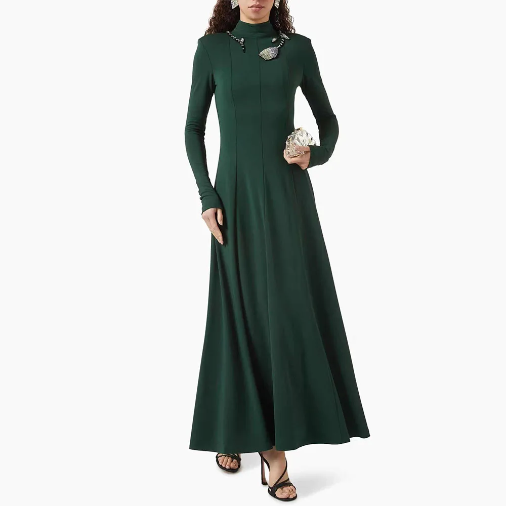 High Quality Customized High Fork Ankle Length Full Sleeves A-line فساتين سيرين سهره فخمة 2025 Vestidos Para Matrimonio Invitada
High Quality Customized High Fork Ankle Length Full Sleeves A-line فساتين سيرين سهره فخمة 2025 Vestidos Para Matrimonio Invitada