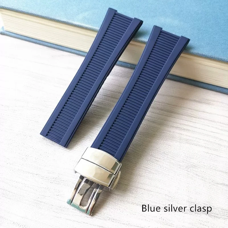 High quality 25-13mm Watch strap for Patek Philippe Nautilus series 5711/5712/5980 waterproof silicone watch butterfly buckle
High quality 25-13mm Watch strap for Patek Philippe Nautilus series 5711/5712/5980 waterproof silicone watch butterfly buckle