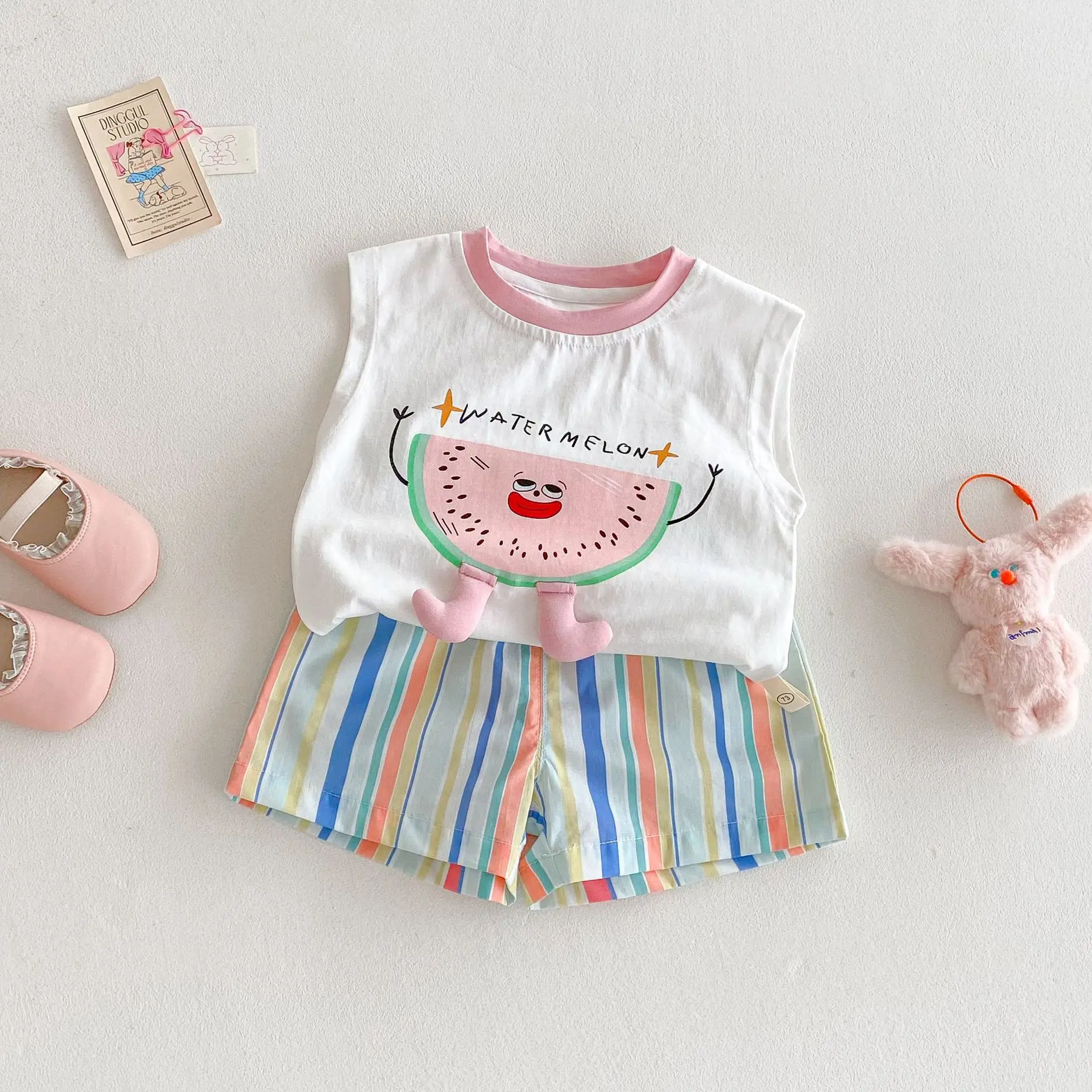 Girl's Watermelon Tank Top 2025 New Summer Baby Style Korean Printed T-shirt Children's Letter Cartoon Top
Girl's Watermelon Tank Top 2025 New Summer Baby Style Korean Printed T-shirt Children's Letter Cartoon Top