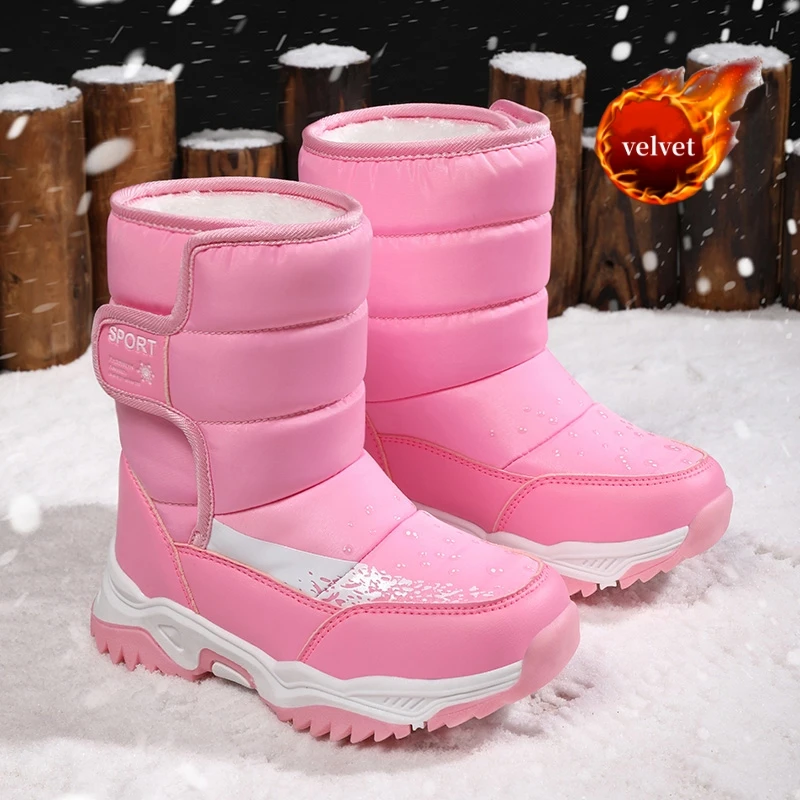 Trend Pink Children's Winter Boots Waterproof Kids Snow Boots Outdoor Warm High Quality Plush Boots Child High Top Sports Shoes
Trend Pink Children's Winter Boots Waterproof Kids Snow Boots Outdoor Warm High Quality Plush Boots Child High Top Sports Shoes