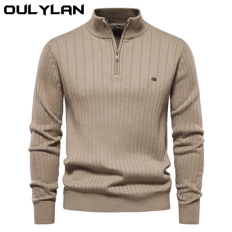 Half zip solid color sweater High quality Men's sweater Fashion clothes sweater Stand collar Fall/Winter sweater for men
Half zip solid color sweater High quality Men's sweater Fashion clothes sweater Stand collar Fall/Winter sweater for men