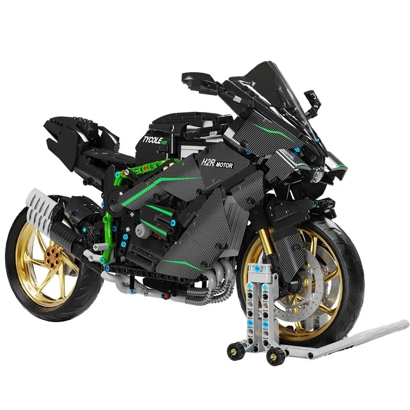 Technical 1858PCS 1: 5 Motorcycle H2R Model Building Blocks City Racing Motobike Vehicle MOC Bricks Toys for Kids Adults Gifts
Technical 1858PCS 1: 5 Motorcycle H2R Model Building Blocks City Racing Motobike Vehicle MOC Bricks Toys for Kids Adults Gifts