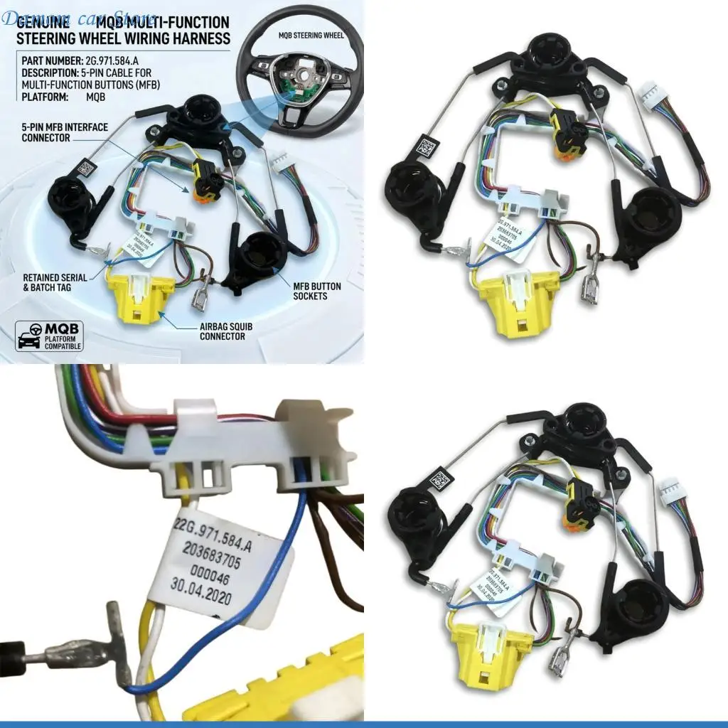 A2UC 5 Pin Multifunction Button Cable ABS Material Strong & Reliable Universal 5 Pin Wiring Harness 22G971584A for Car Use
A2UC 5 Pin Multifunction Button Cable ABS Material Strong & Reliable Universal 5 Pin Wiring Harness 22G971584A for Car Use