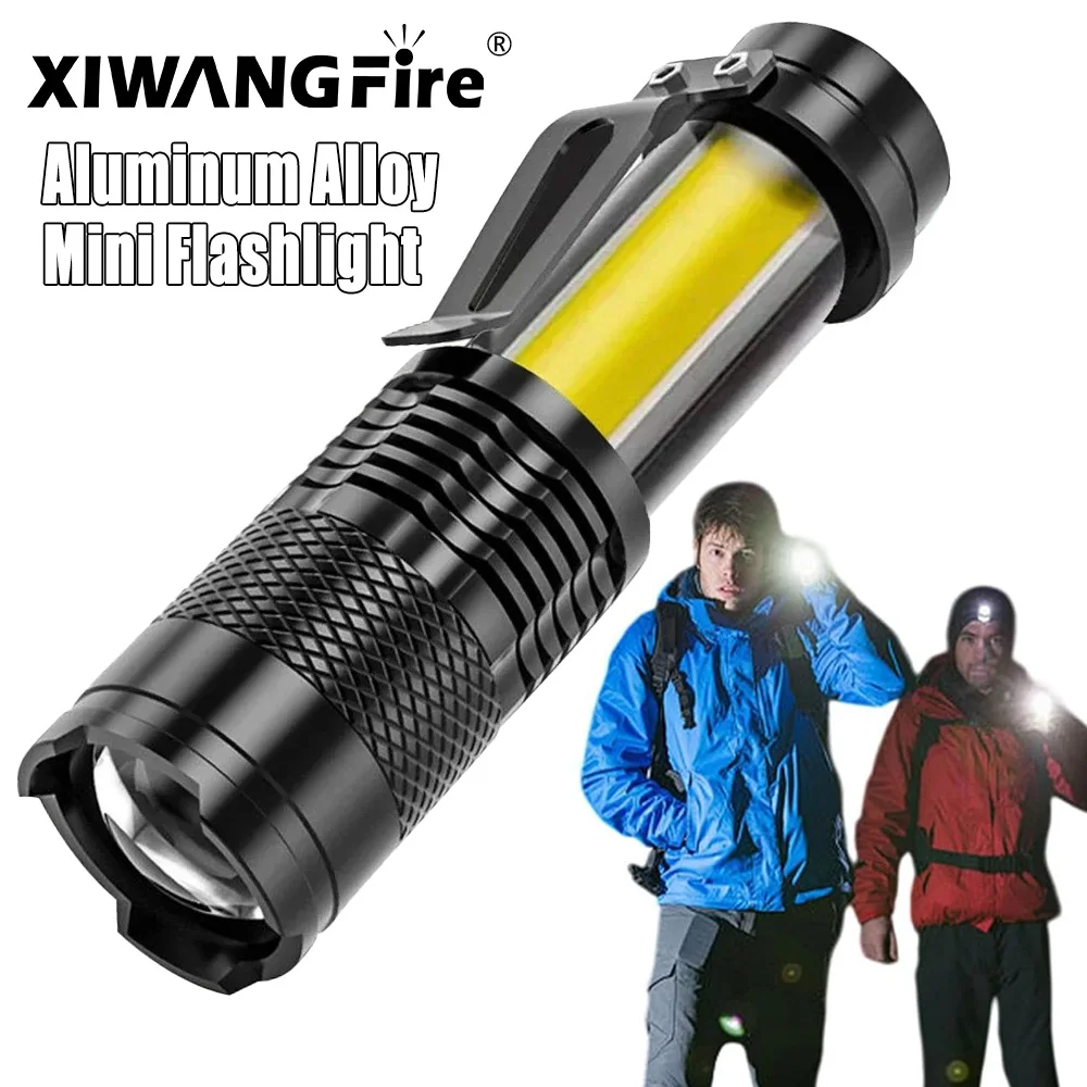 Тактический светодиодный фонарик высокой мощности, перезаряжаемый зум, сильный водонепроницаемый уличный фонарик из алюминиевого сплава, боковые фонари COB, 3 режима
Тактический светодиодный фонарик высокой мощности, перезаряжаемый зум, сильный водонепроницаемый уличный фонарик из алюминиевого сплава, боковые фонари COB, 3 режима