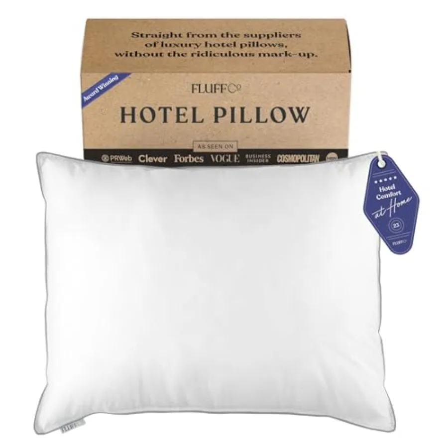 Zen Fluff™ Pillows - - Standard/ Bed Pillow for Sleeping Made in USA - Luxury Hotel-Quality Pillow - 100% Cotton 300 Thread Cou
Zen Fluff™ Pillows - - Standard/ Bed Pillow for Sleeping Made in USA - Luxury Hotel-Quality Pillow - 100% Cotton 300 Thread Cou