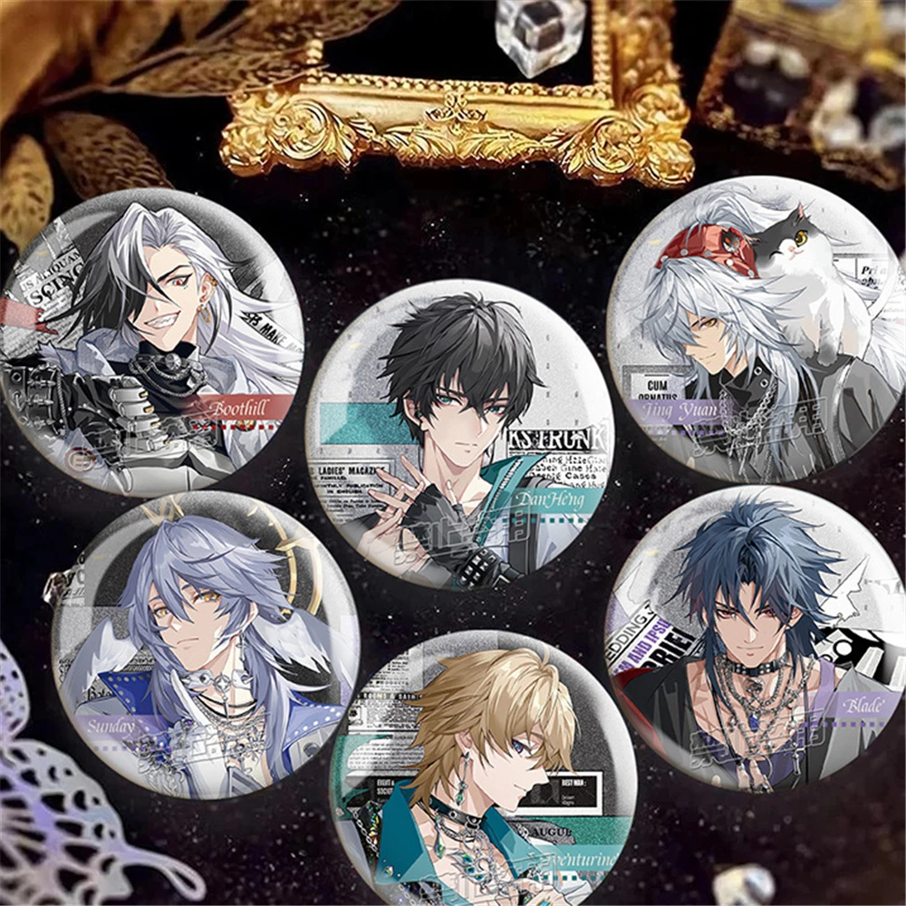 58mm Game Honkai:Star Rail DanHeng March 7th Hook Blade Luka Cosplay COSTUME Badge Pin SPTE Tinplate Brooch Prop Xmas Gilf
58mm Game Honkai:Star Rail DanHeng March 7th Hook Blade Luka Cosplay COSTUME Badge Pin SPTE Tinplate Brooch Prop Xmas Gilf