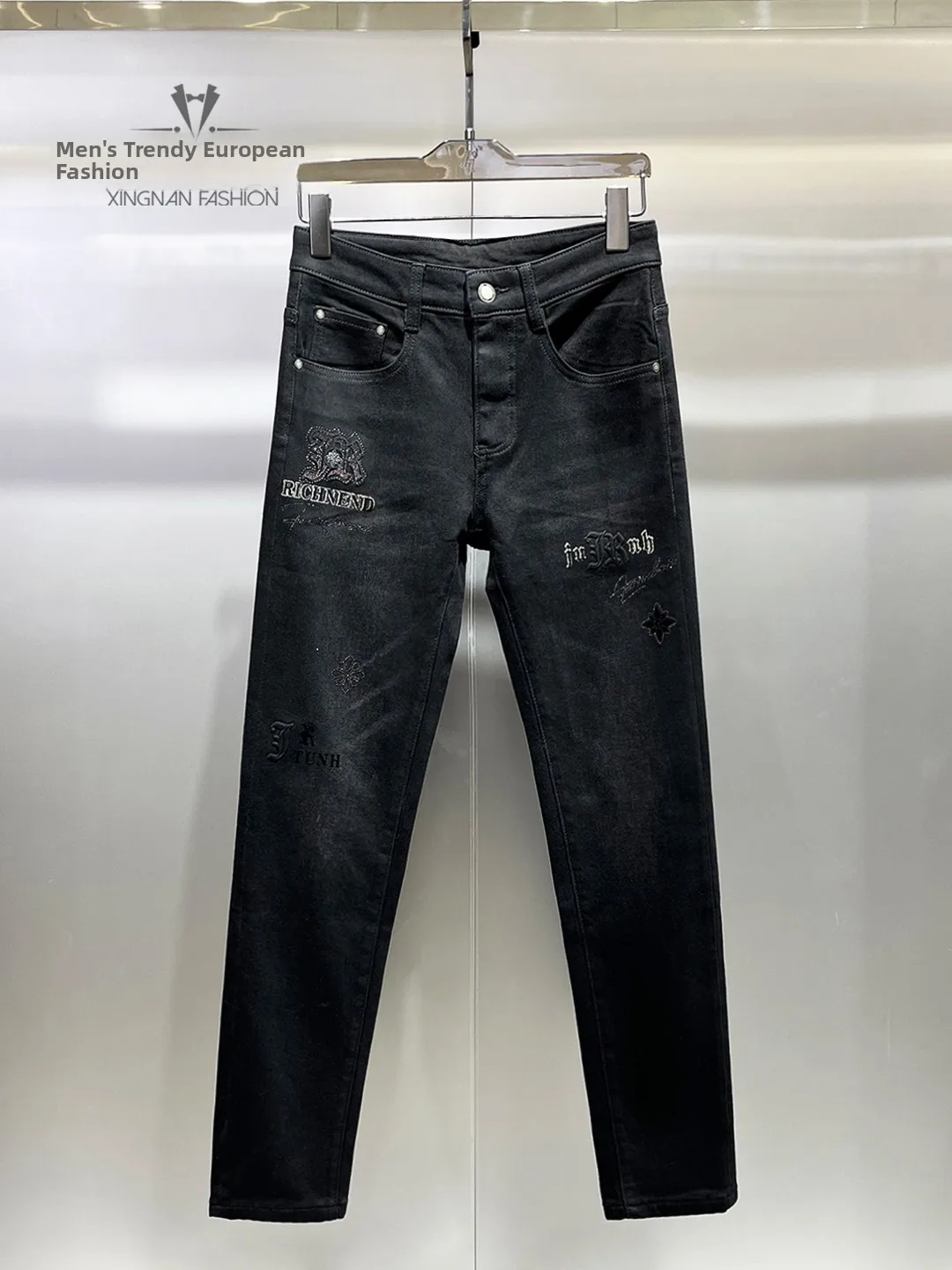 Men's Slim Fit Fashionable Printed Fleece Lined Denim Jeans High Waist Digital Printing Trendy Long Pants Winter Comfortable
Men's Slim Fit Fashionable Printed Fleece Lined Denim Jeans High Waist Digital Printing Trendy Long Pants Winter Comfortable