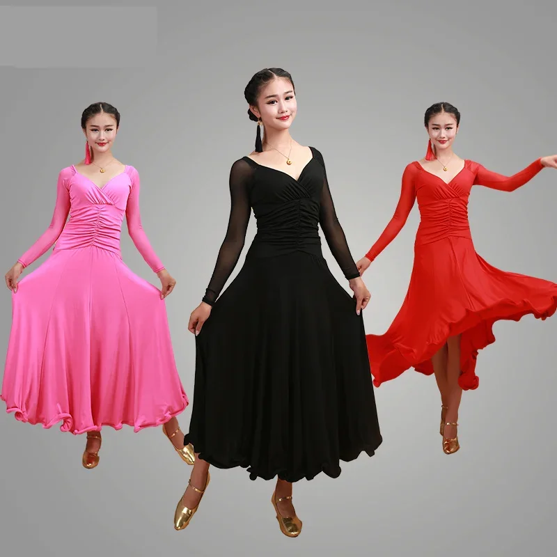 Fashion sexy Women Modern Waltz Tango Smooth Ballroom Dance Dress Standard Ballroom Dress Long sleeve ballroom dance clothing
Fashion sexy Women Modern Waltz Tango Smooth Ballroom Dance Dress Standard Ballroom Dress Long sleeve ballroom dance clothing