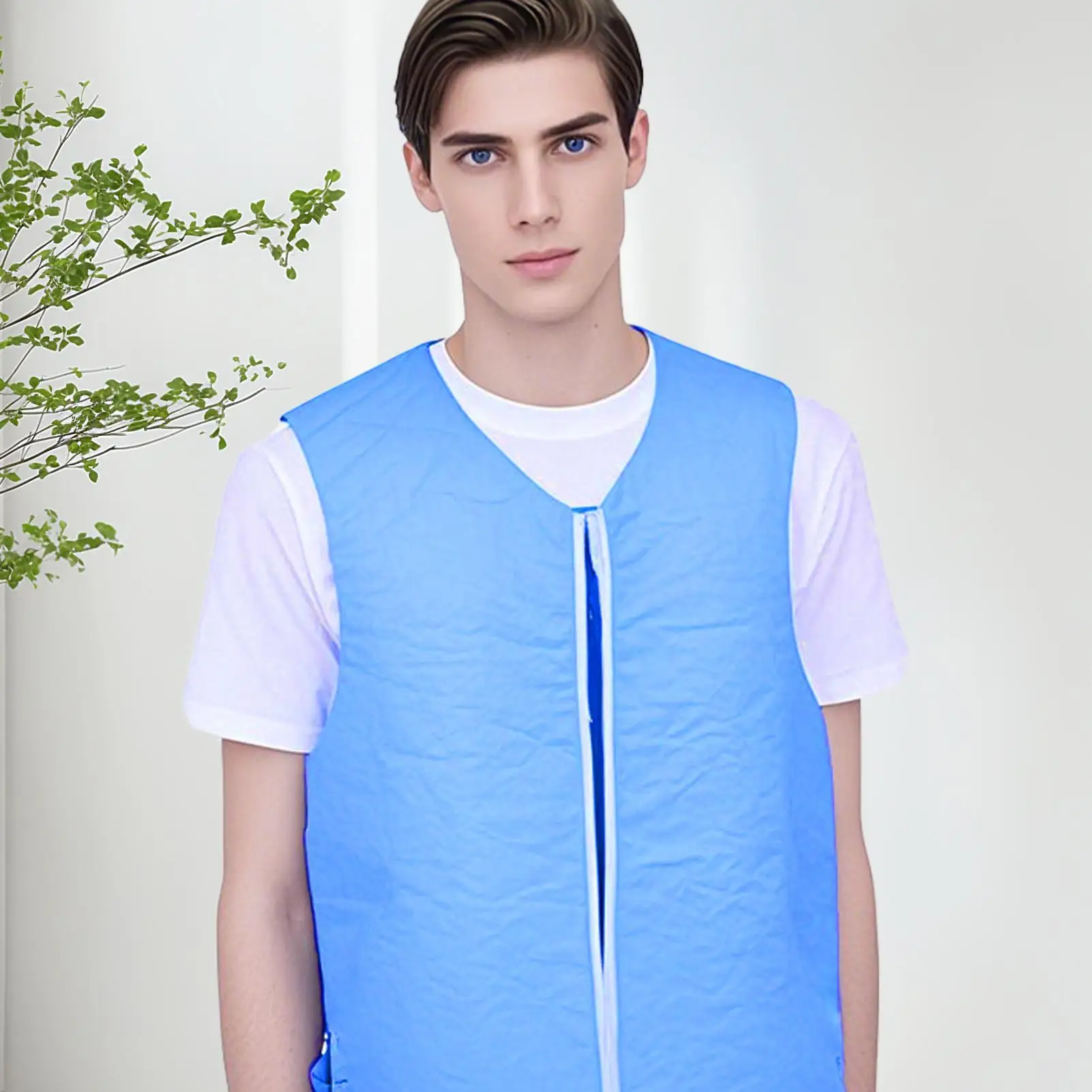 Cool Vest Body Cool Clothing Lightweight Sleeveless Jacket Water-Activated Outerwear Workout Apparel For Running Hot Weather
Cool Vest Body Cool Clothing Lightweight Sleeveless Jacket Water-Activated Outerwear Workout Apparel For Running Hot Weather