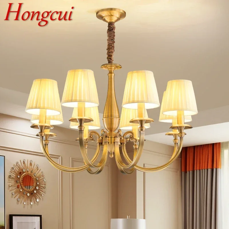 Hongcui American Brass Pendent Lamp European Luxurious Living Room Dining Room Bedroom Villa Hotel Sample Room Chandelier
Hongcui American Brass Pendent Lamp European Luxurious Living Room Dining Room Bedroom Villa Hotel Sample Room Chandelier