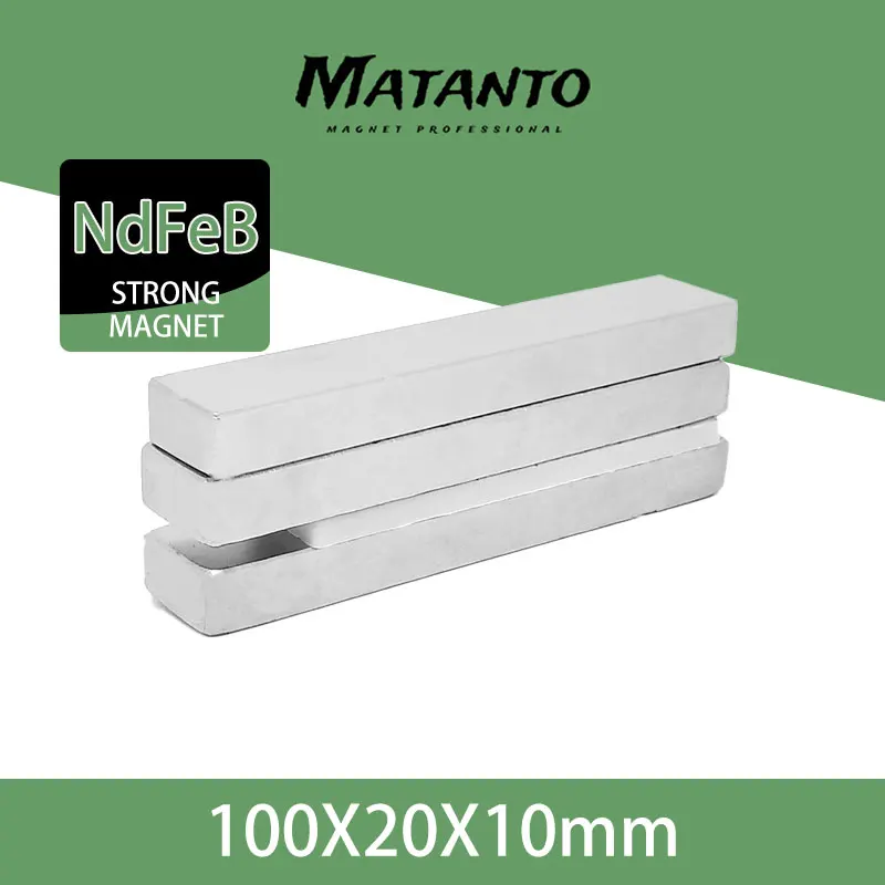 1/2PCS 100x20x10mm Block Powerful Magnets Long Sheet Neodymium Magnet 100mm x 20mm x 10mm Strong Permanent NdFeB Magnets
1/2PCS 100x20x10mm Block Powerful Magnets Long Sheet Neodymium Magnet 100mm x 20mm x 10mm Strong Permanent NdFeB Magnets