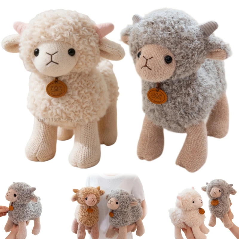 23/30cm Soft Appease Knitted Sheep Plush Doll Brown Grey White Standing Sheep Animal Stuffed Doll Home Decor Gift For Children
23/30cm Soft Appease Knitted Sheep Plush Doll Brown Grey White Standing Sheep Animal Stuffed Doll Home Decor Gift For Children