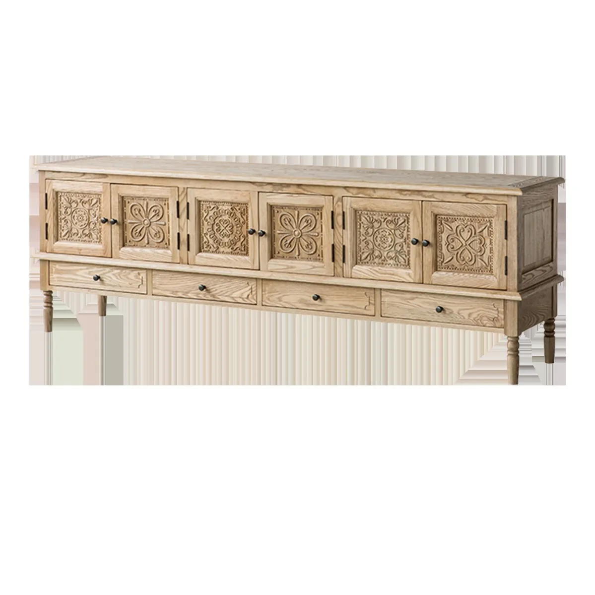 Carved TV Cabinet Combination Oak Wabi Wind B & B Living Room Long Cabinet Storage Nordic
Carved TV Cabinet Combination Oak Wabi Wind B & B Living Room Long Cabinet Storage Nordic