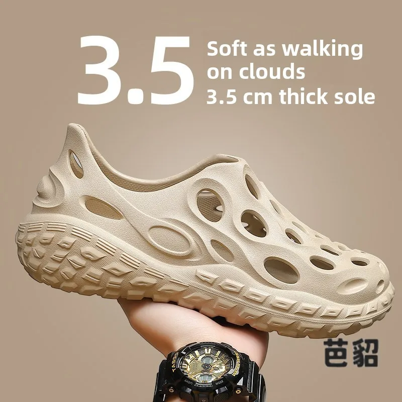 Men's Sandals Summer 2026 New Head Cover Outdoor Sports Beach Anti-slip EVA Hole Shoes Easy to Wear And Drive Comfortable
Men's Sandals Summer 2026 New Head Cover Outdoor Sports Beach Anti-slip EVA Hole Shoes Easy to Wear And Drive Comfortable