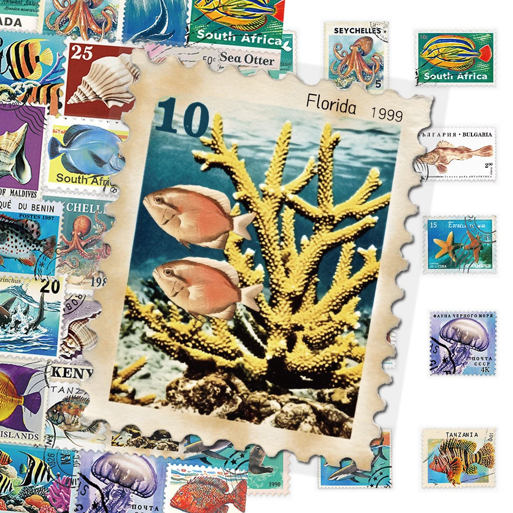 10/30/50pcs Vintage Marine Life Stamp Stickers Funny Cartoon Decoration Decals Toy DIY Phone Stationery Guitar Graffiti Sticker
10/30/50pcs Vintage Marine Life Stamp Stickers Funny Cartoon Decoration Decals Toy DIY Phone Stationery Guitar Graffiti Sticker